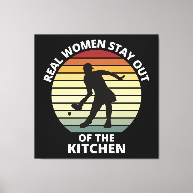 Vintag Funny Pickleball Leinwanddruck (Vorderseite)