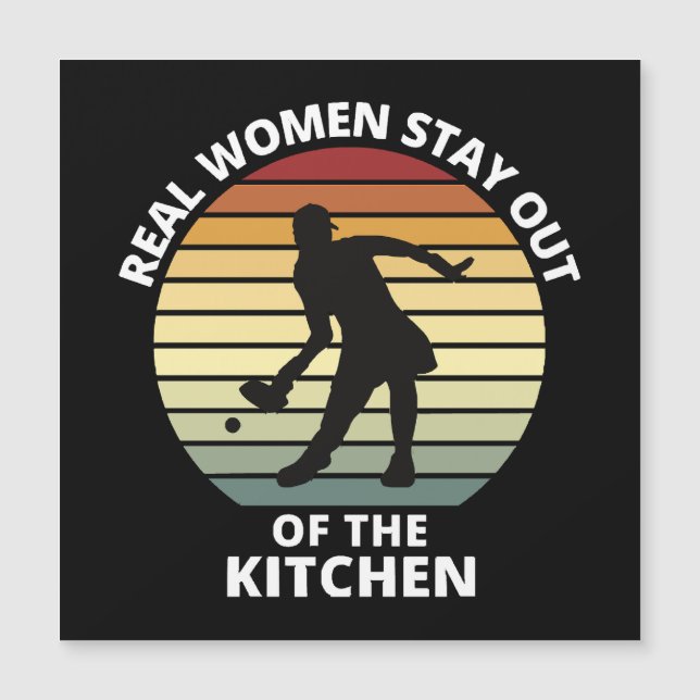 Vintag Funny Pickleball Magnetkarte (Vorderseite)