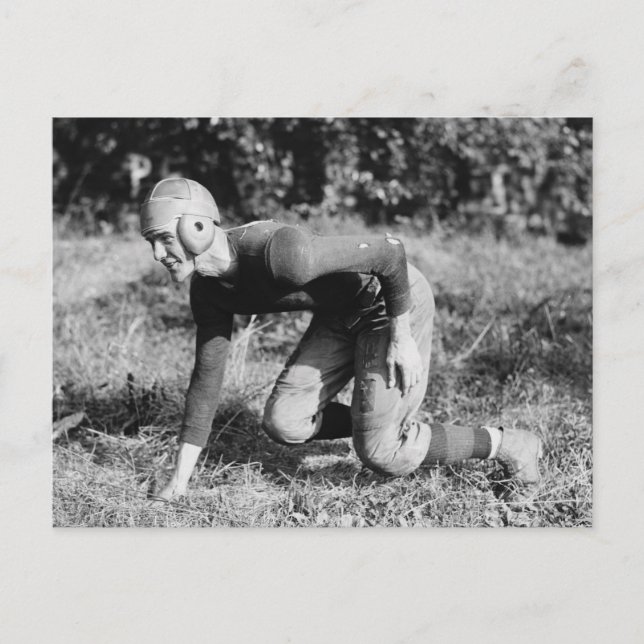 Vintag Fußball, 1919 Postkarte (Vorderseite)