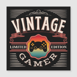 VINTAG GAMER-BEGRENZTE AUSGABE MAGNETKARTE