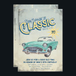 Vintag Garage Poster Party Einladung<br><div class="desc">Rev deine Motoren auf und rüber, feiere deinen Typ mit dieser Vintagen Garage Geburtstagseinladung! Fügen Sie diesem Design Ihre benutzerdefinierte Formulierung hinzu, indem Sie die "Bearbeiten Sie diese Designvorlage"-Felder auf der rechten Seite des Elements verwenden, oder klicken Sie auf die blaue Schaltfläche "Anpassen Sie es", um den Text zu ordnen,...</div>