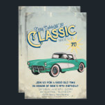 Vintag Garage Poster Party Einladung<br><div class="desc">Rev deine Motoren hoch und rollt weiter, feiere den Typ mit dieser Vintagen Garage-Geburtstagseinladung! Fügen Sie diesem Design Ihre benutzerdefinierte Formulierung hinzu, indem Sie die "Diese Vorlage bearbeiten"-Felder auf der rechten Seite des Elements verwenden, oder klicken Sie auf die blaue Schaltfläche "Anpassen", um den Text anzuordnen, die Schriftart und Farben...</div>