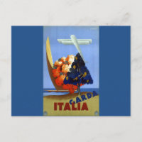 Vintag Garda Italy Europe Air Travel