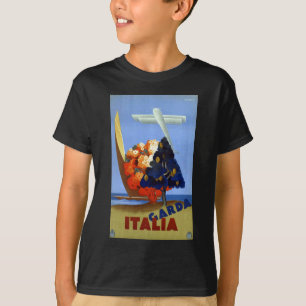 Vintag Garda Italy Europe Air Travel T-Shirt