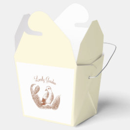 Vintag Garden Bird - einfarbige Blume Geschenkschachtel