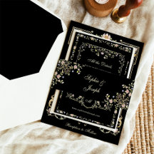 Vintag Garden Black | Colorful Luxe Wedding