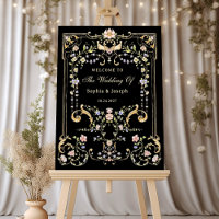 Vintag Garden Black Colorful Luxe Wedding Willkomm