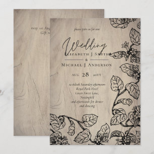 Vintag Garden Blätter Classic Budget Wedding