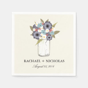 Vintag Garden Mason Jar   Hochzeit Serviette