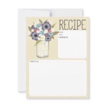 Vintag Garden Mason Jar | Rezept-Karte