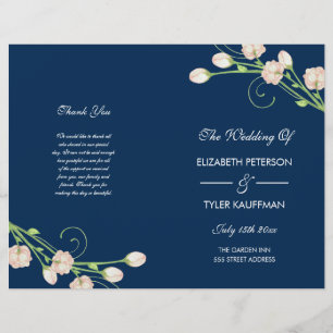 Vintag Garden Rose - Hochzeitsprogramm