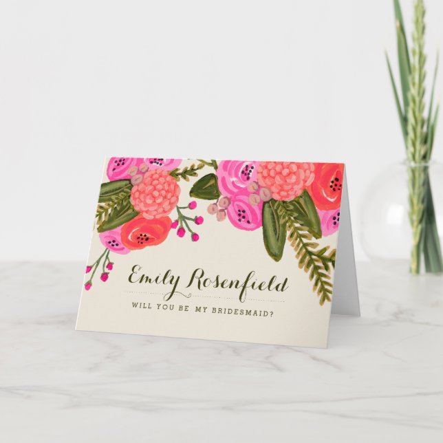 Vintag Garden Wedding Party Card Einladung (Vorderseite)