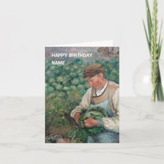 Vintag Gardener Camille Pissarro Geburtstag Karte