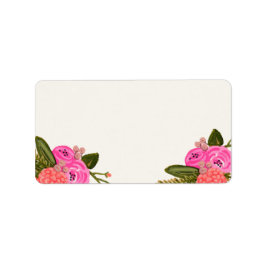 Vintag-Gartenadressen-Labels (Leere) Adressaufkleber