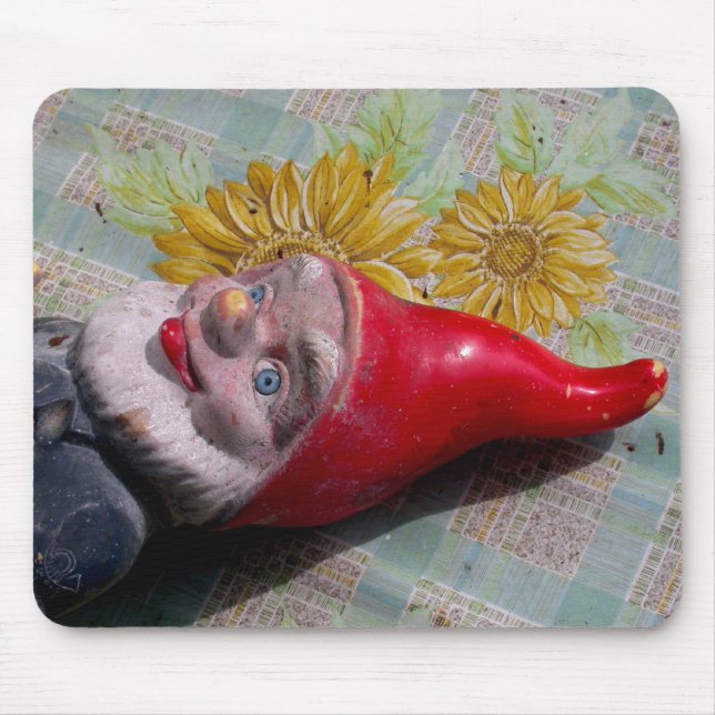 Vintag-Gartengnome Mousepad (Vorne)