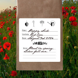 Vintag Gärtner Illustrierte Heimtierfutter Rettend Quadratischer Aufkleber