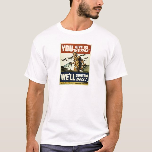 Vintag geben Sie ihnen Höllen-Shirt T-Shirt (Vorderseite)
