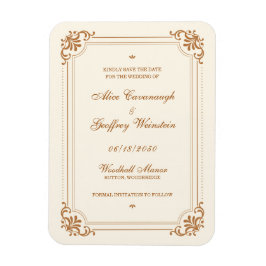 Vintag Geblüht Hochzeit Datum speichern Magnet