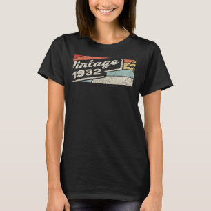 Vintag Geboren 1932 90. Geburtstag 90 Jahre alt T-Shirt