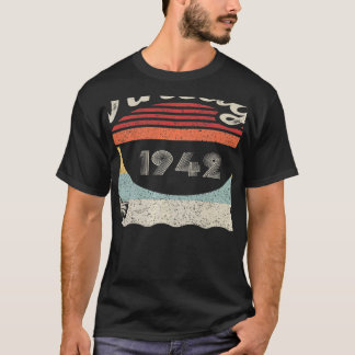 Vintag Geboren 1942 80. Geburtstag 80 Jahre alt T-Shirt