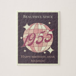 Vintag geboren 1955, 69. 70. Geburtstag Puzzle