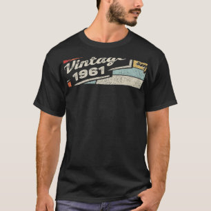 Vintag Geboren 1961 61. Geburtstag 61 Jahre alt 2 T-Shirt