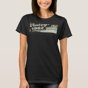 Vintag Geboren 1962 60. Geburtstag 60 Jahre alt 2 T-Shirt
