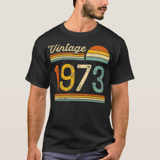 Vintag Geboren 1973 Retro-Geburtstag T-Shirt