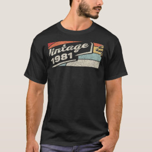 Vintag Geboren 1981 41. Geburtstag 41 Jahre alt T-Shirt