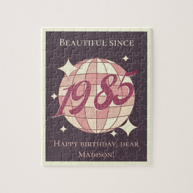 Vintag geboren 1985 40. 39. Geburtstag Puzzle (Vertikal)