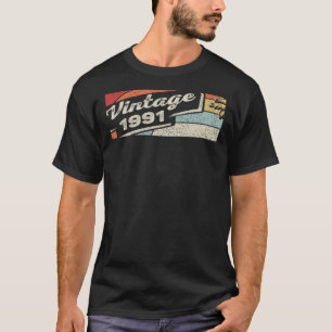 Vintag Geboren 1991 31. Geburtstag 31 Jahre alt 2 T-Shirt