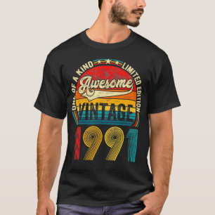 Vintag Geboren 1991 Geburtstagsfrauen Frauen Retro T-Shirt
