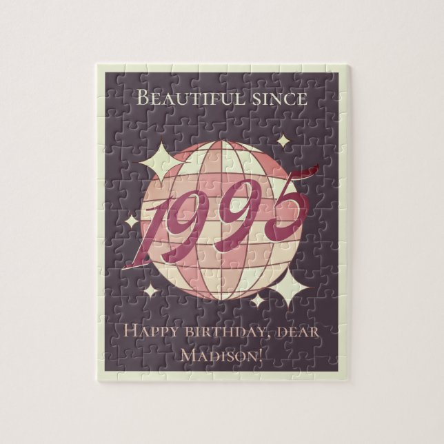 Vintag geboren 1995 30. 29. Geburtstag Puzzle (Vertikal)