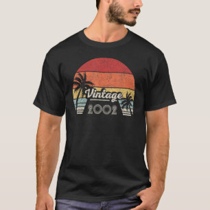 Vintag Geboren 2002 20. Geburtstag 20 Jahre alt T-Shirt