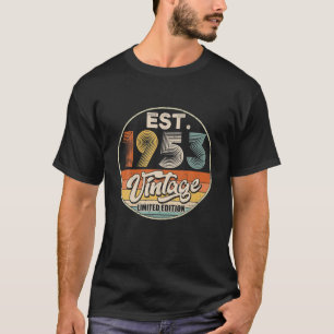 Vintag Geboren im Jahr 1953 Geburtstag Party Hochz T-Shirt