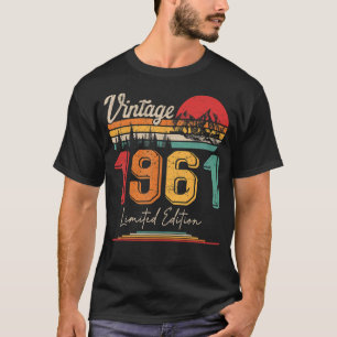 Vintag Geboren im Jahr 1961 Geburtstag Party Hochz T-Shirt