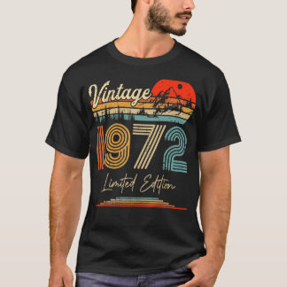 Vintag Geboren im Jahr 1972 Geburtstag Party Hochz T-Shirt