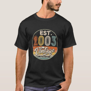 Vintag Geboren im Jahr 2003 Geburtstag Party Hochz T-Shirt