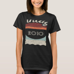 Vintag Geboren im Jahr 2010 12. Geburtstag 12 Jahr T-Shirt