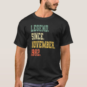 Vintag Geboren im November 1982 Männer Frauen 40 J T-Shirt