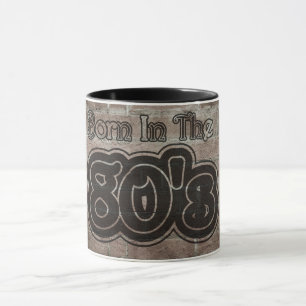 Vintag Geboren in den 80er Jahren Tasse
