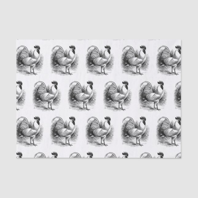 Vintag gefliestes Party Seidenpapier (Vorderseite)