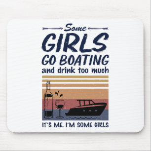 Vintag gehen einige Mädchen zum Bootfahren und tri Mousepad