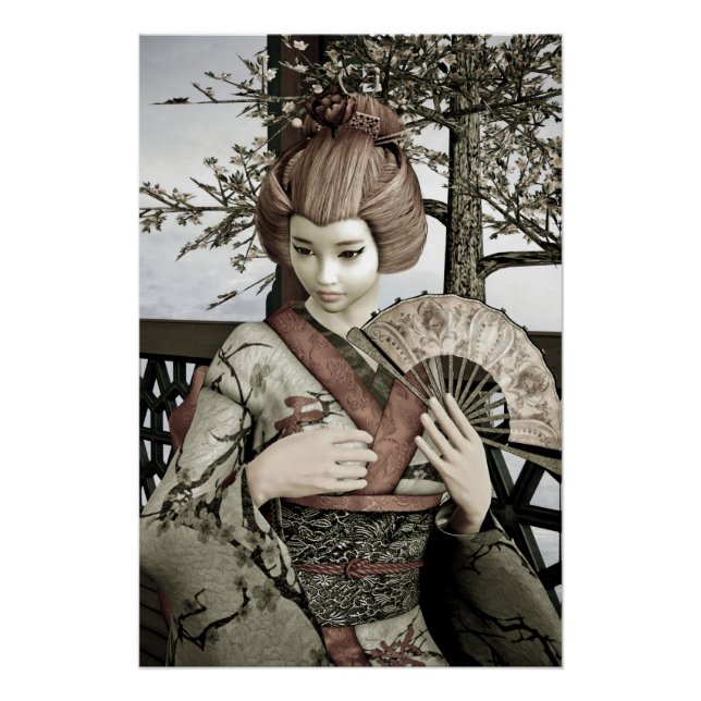Vintag Geisha Poster (Vorderseite)
