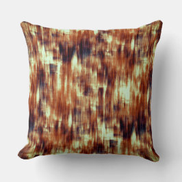 Vintag gekratzte braune oder korallenfarbene Fleck Kissen