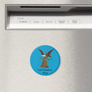 Vintag Gelassen Freiheitsring Magnet