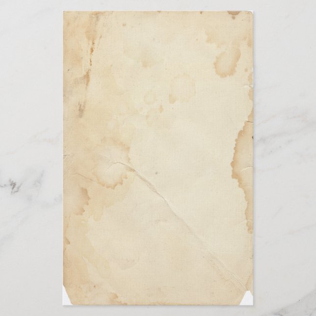 Vintag gelb und fest gestanzt briefpapier (Vorderseite)