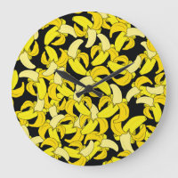 Vintag Gelbe Bananen: Schwarzer Hintergrund