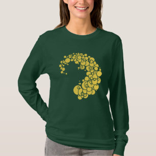 Vintag Gelbe Zwanziger Jahre Art Deco Bubbles Must T-Shirt