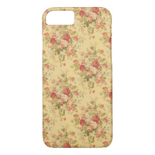 Vintag-Gelbes florales iPhone 7 Fall Case-Mate iPhone Hülle